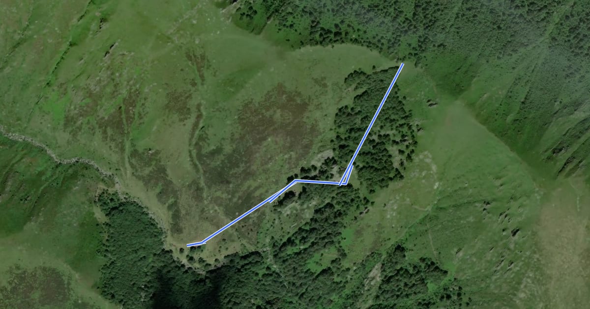 Маршрут Z02b - Alpe Bagnone - Bocchetta di Bagnone на спутниковом снимке