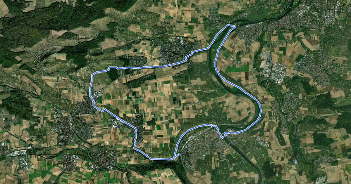 Маршрут Z1 Beginner-Tour на спутниковом снимке