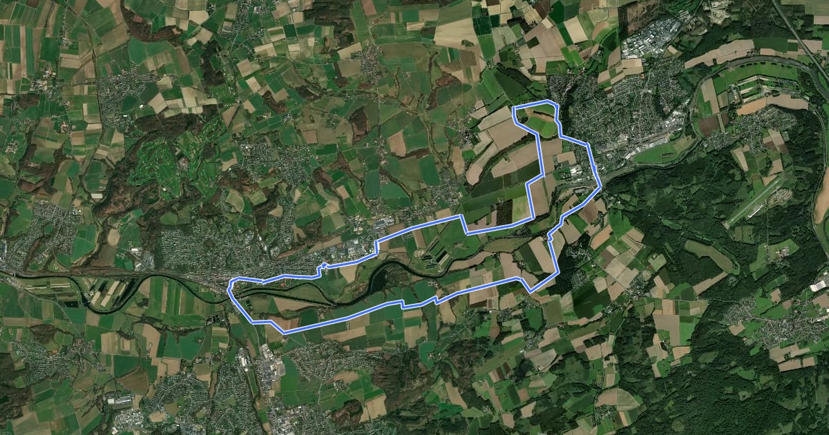 Маршрут Zabel-Route на спутниковом снимке