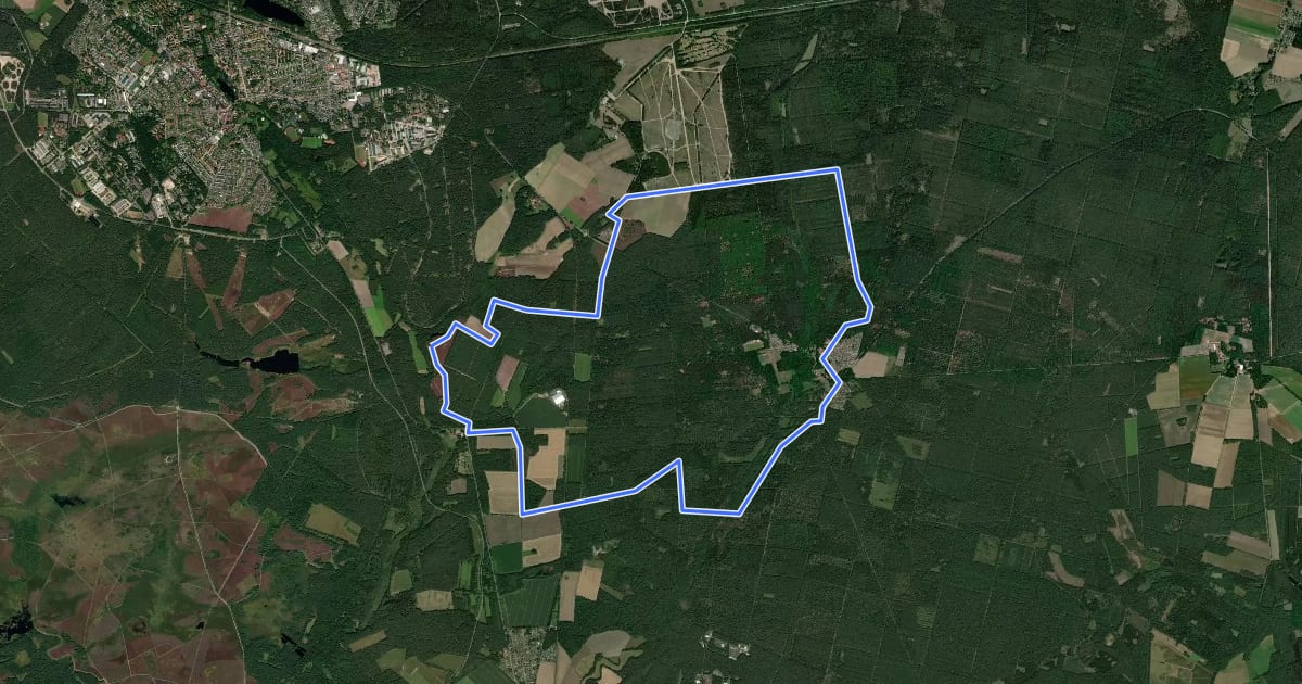 Маршрут Zapfenweg на спутниковом снимке