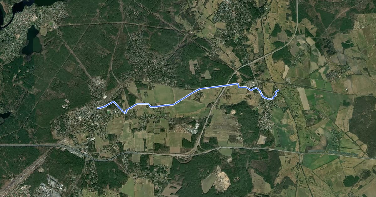 Маршрут Zaucheweg на спутниковом снимке