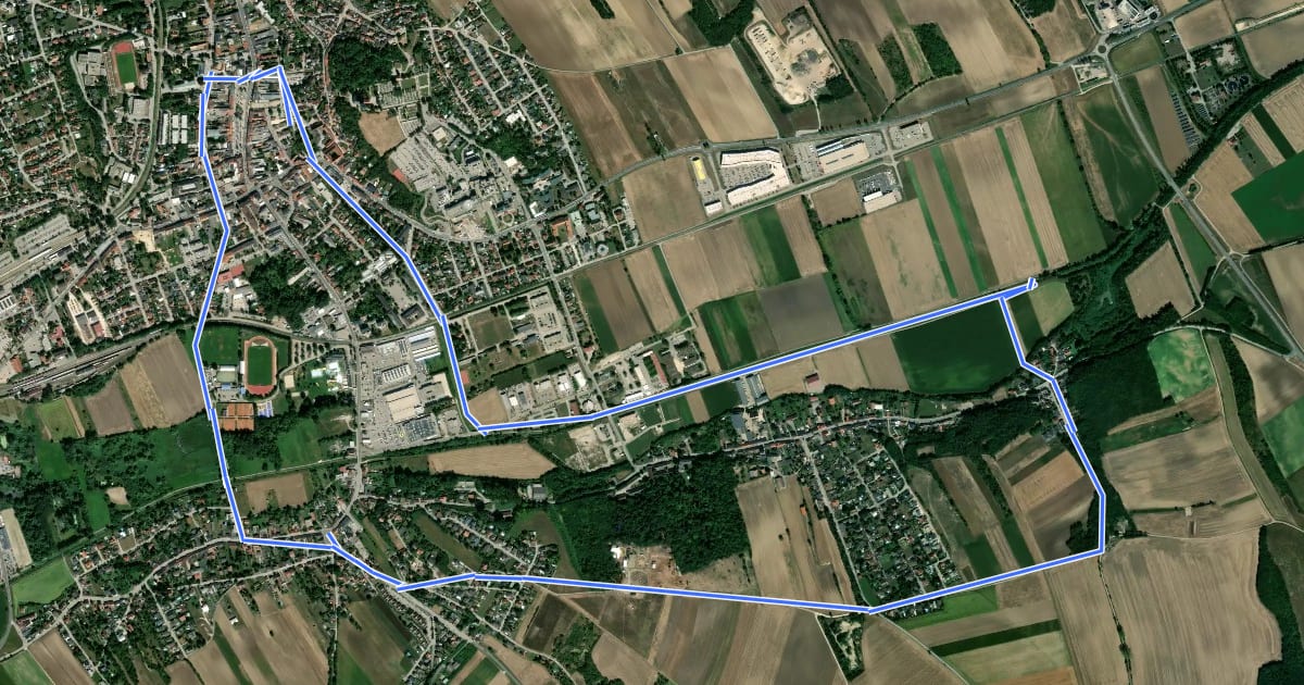 Маршрут Zayarundwanderweg на спутниковом снимке