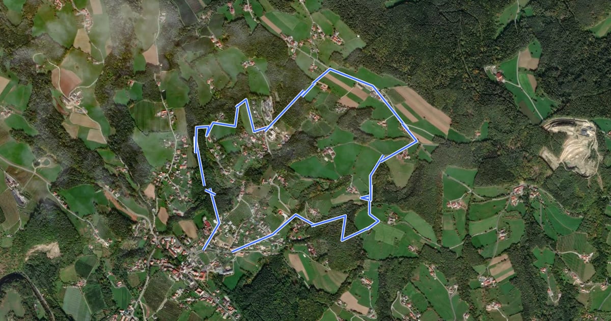 Маршрут Zeilrundweg на спутниковом снимке