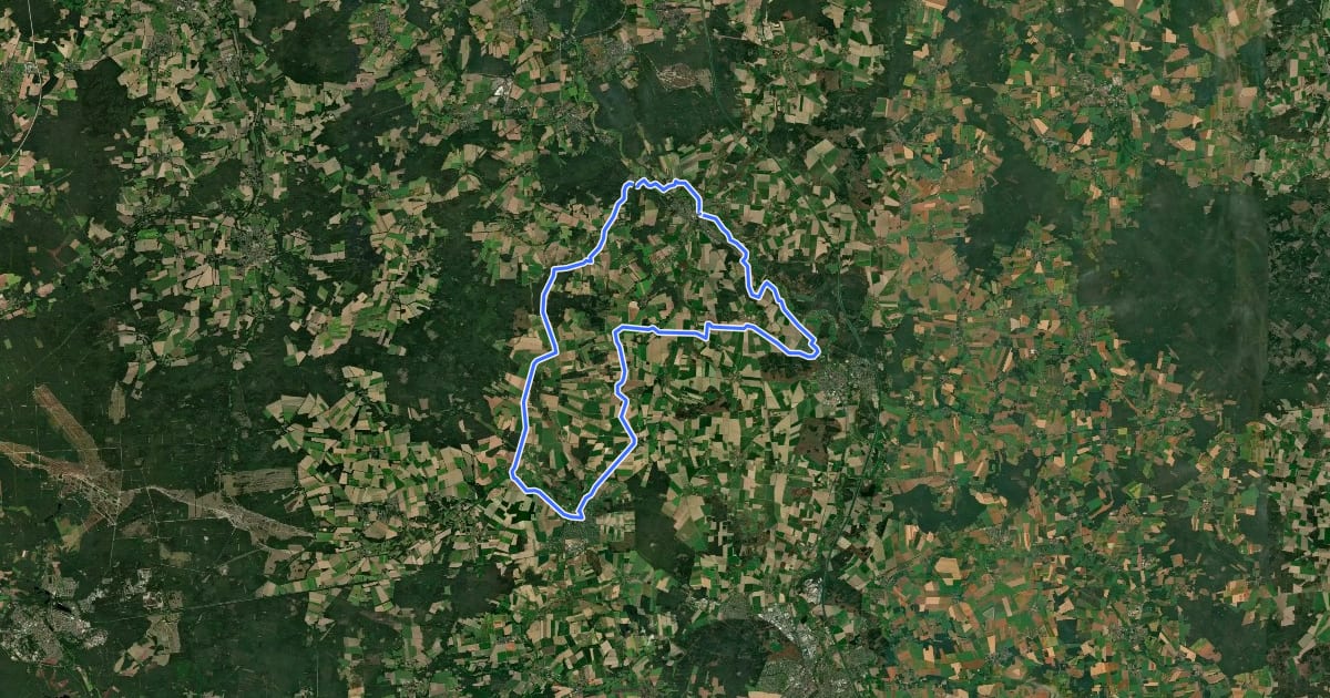 Маршрут Zeit-für-mich-Tour на спутниковом снимке