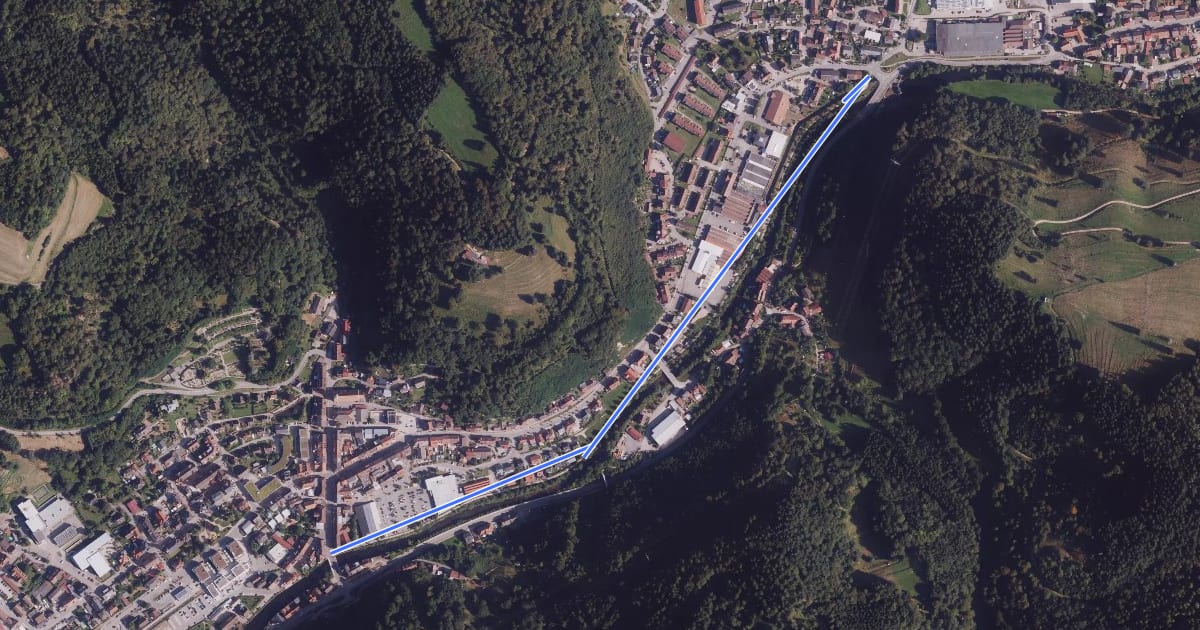 Маршрут Zell im Wiesental Grönland - Zell im Wiesental Wiesebrücke на спутниковом снимке