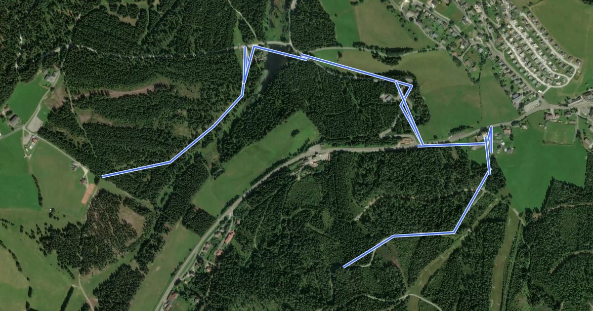 Маршрут Zentralalpenweg 02A Variante Hohentauern на спутниковом снимке