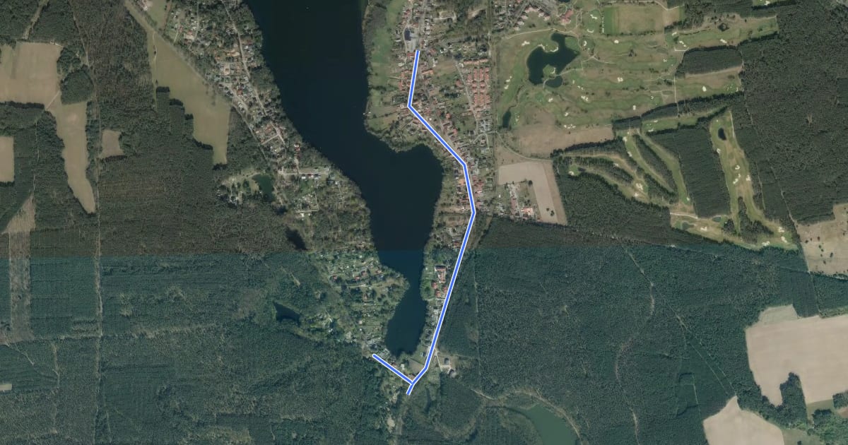 Маршрут Ziegelei-Wanderweg Motzen-Mühle на спутниковом снимке