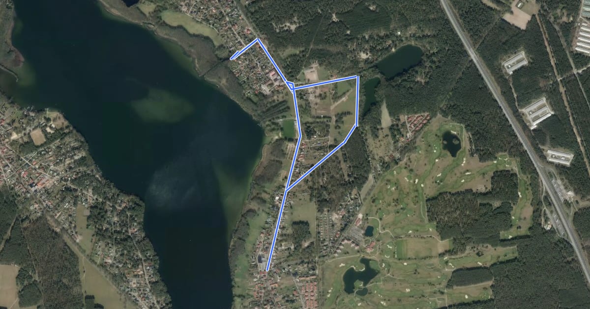Маршрут Ziegelei-Wanderweg Seebadallee на спутниковом снимке