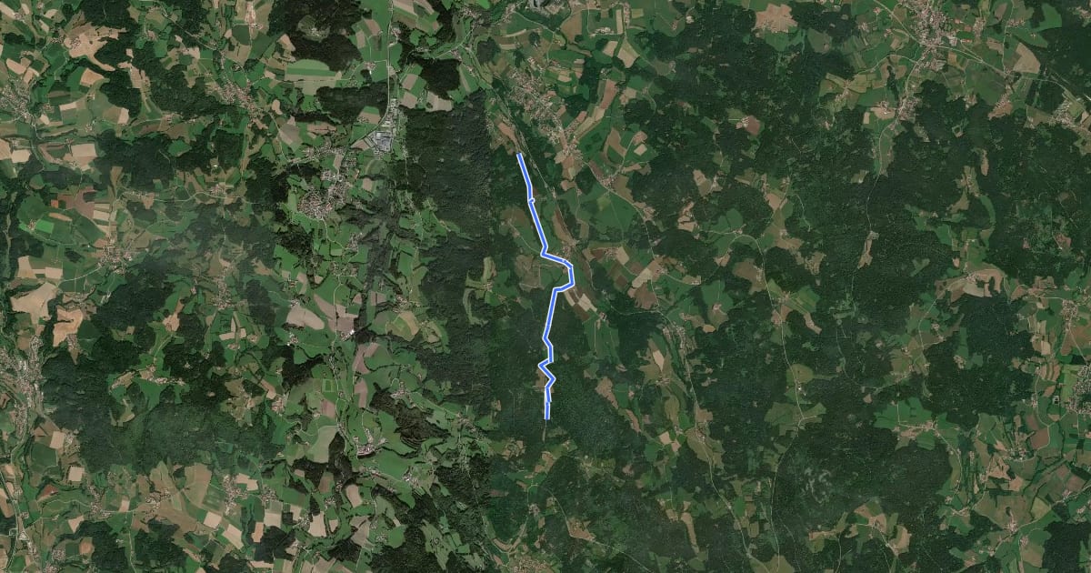 Маршрут Zielwanderweg 8 на спутниковом снимке