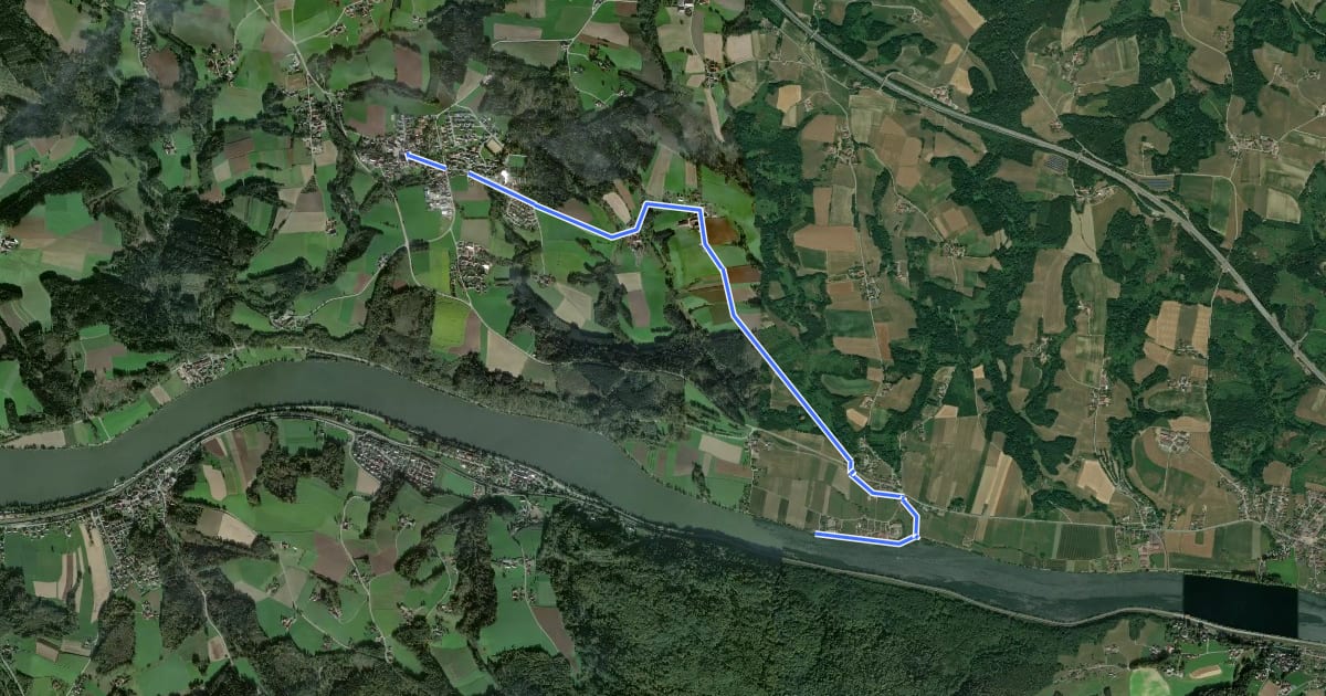 Маршрут Zielwanderweg Nr. 17 на спутниковом снимке