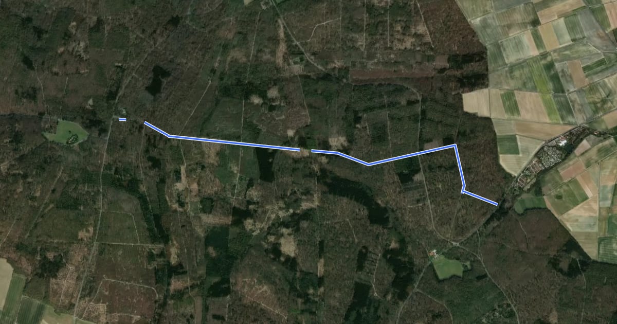 Маршрут Zielwanderweg Tetzelstein-Schunterquelle на спутниковом снимке