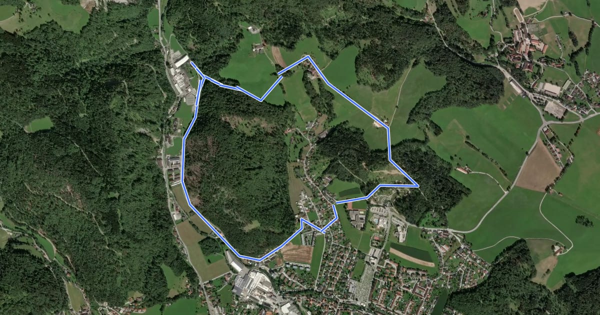 Маршрут Zigöllerkogel Rundweg на спутниковом снимке