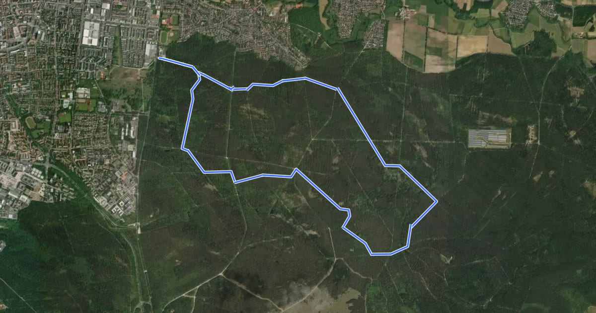 Маршрут Zigeunereck Trail на спутниковом снимке