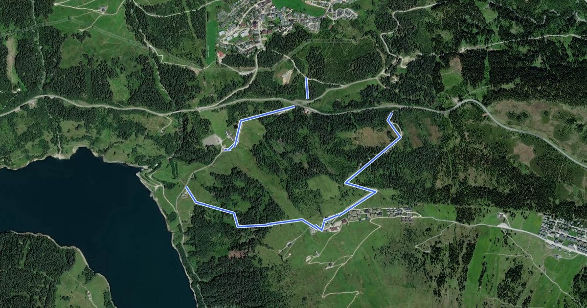 Маршрут Zillertal Arena Runde 6 на спутниковом снимке