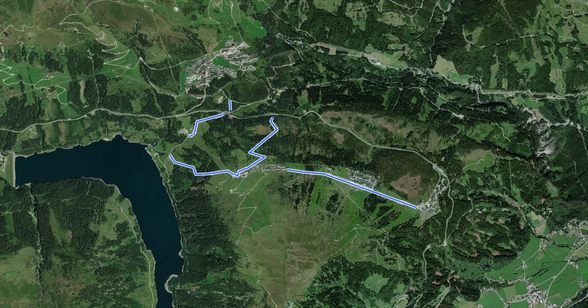 Маршрут Zillertal Arena Runde 7 на спутниковом снимке