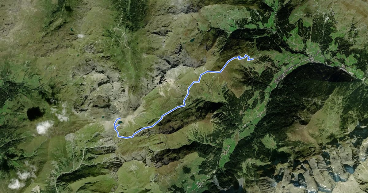 Маршрут Zillertal Wanderweg 35 на спутниковом снимке