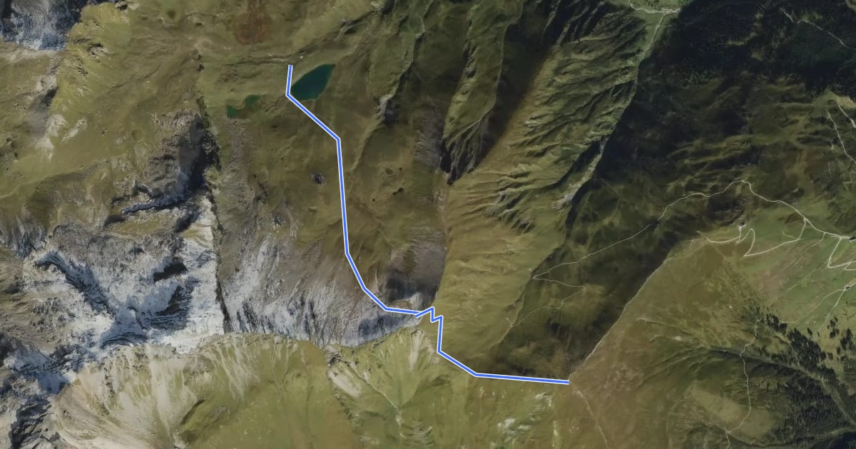 Маршрут Zillertal Wanderweg 45 на спутниковом снимке