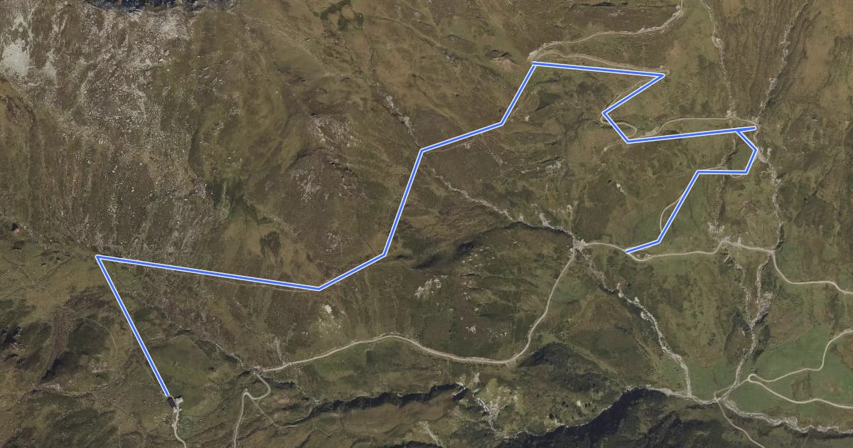 Маршрут Zillertal Wanderweg 49 на спутниковом снимке
