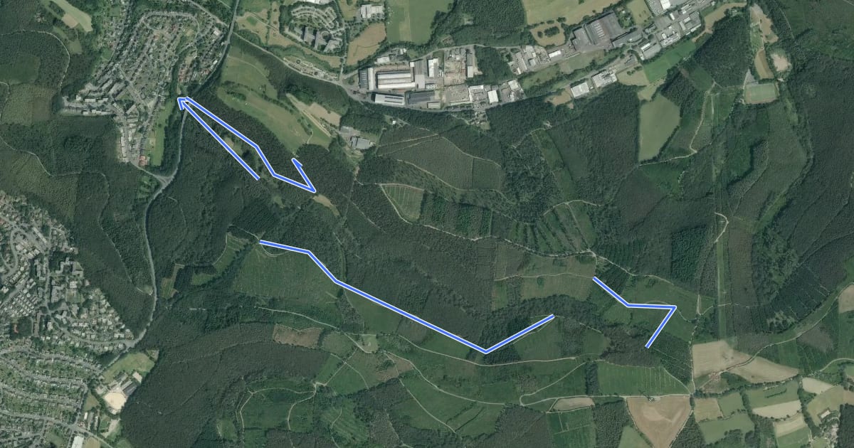 Маршрут Zinsenbach-Rundweg A3 на спутниковом снимке