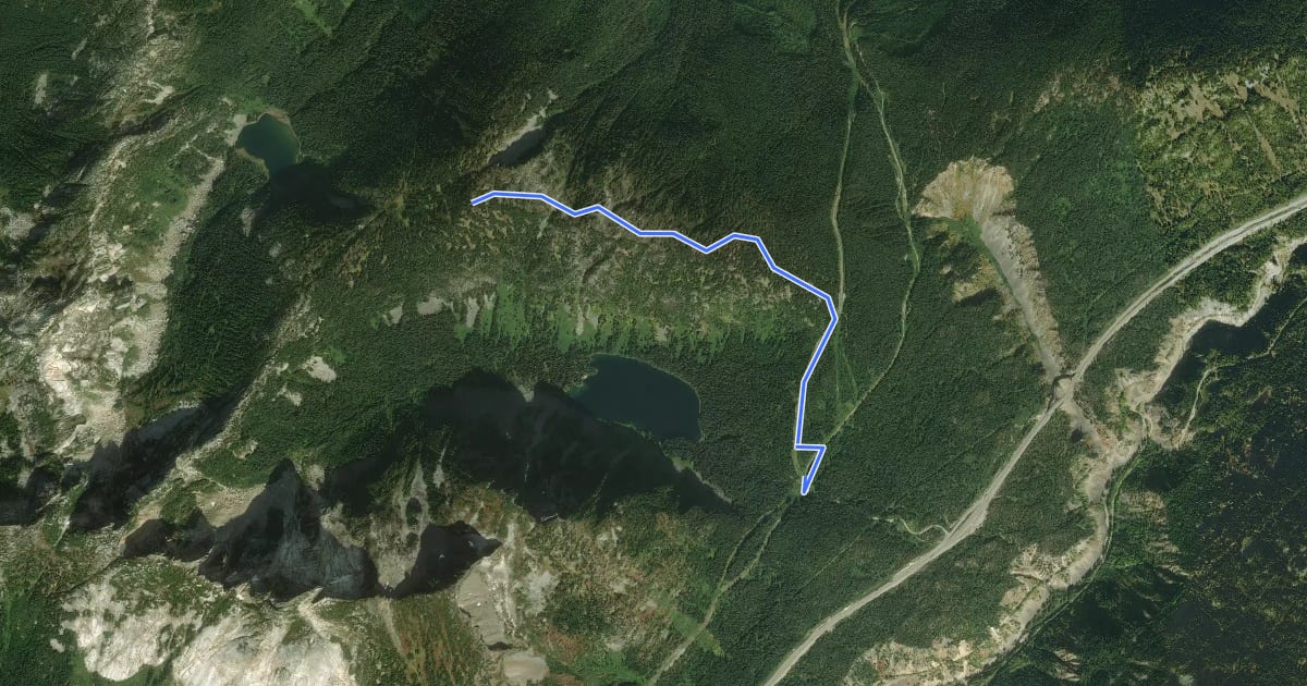 Маршрут Zoa Peak на спутниковом снимке