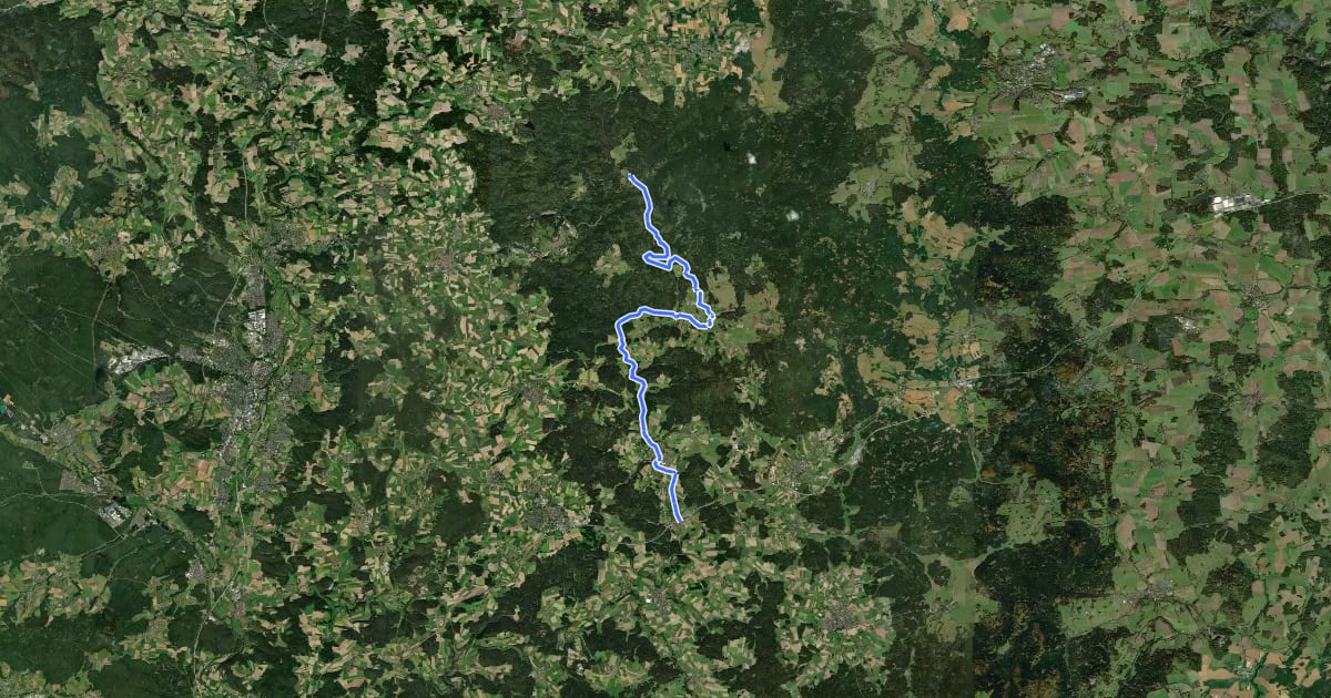 Маршрут Zottbachtal-Radweg на спутниковом снимке