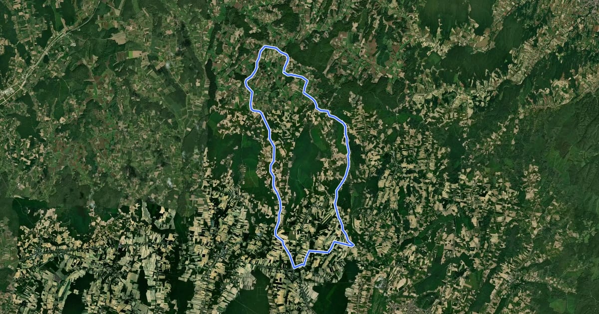 Маршрут Zrinska ruta на спутниковом снимке