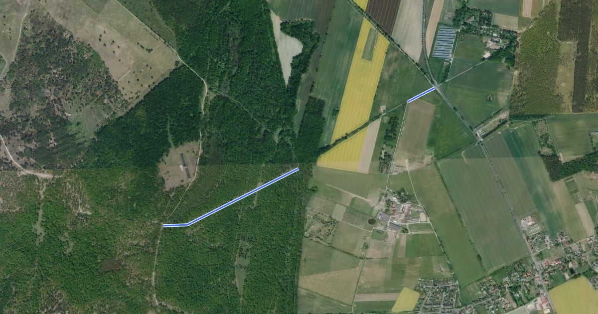 Маршрут Zubringerweg aus Richtung Seeburger Chaussee на спутниковом снимке