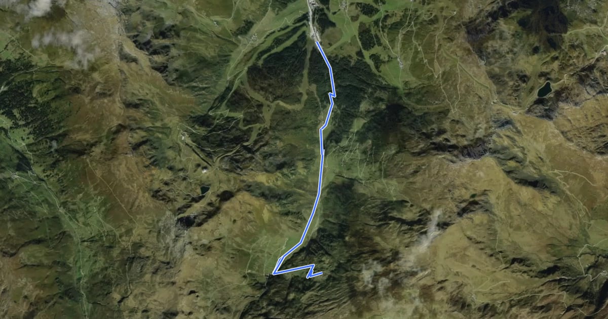 Маршрут Zufahrt Shared-Trail Hochfügen на спутниковом снимке