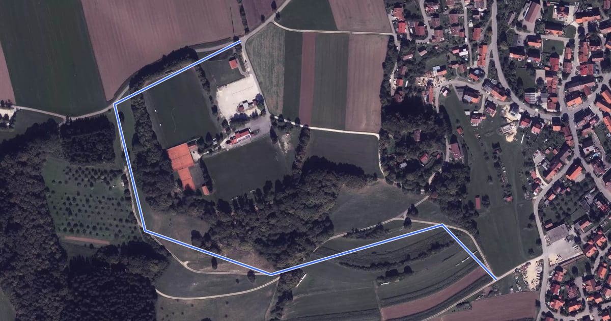 Маршрут Zugang Parkplatz Dullenwang на спутниковом снимке