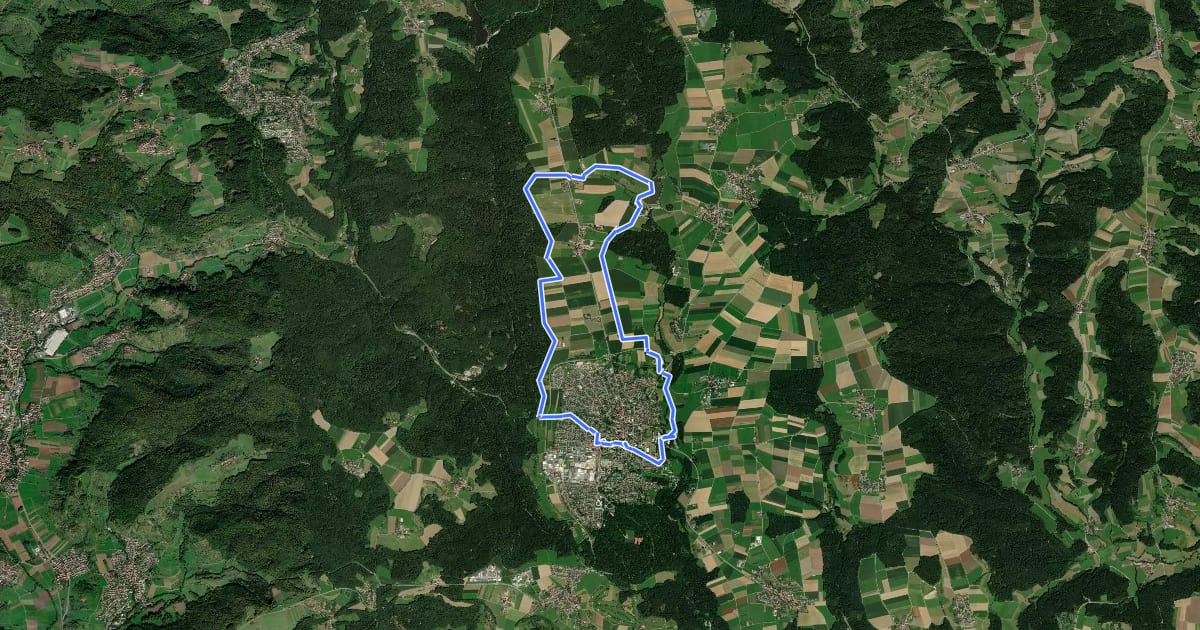 Маршрут Zum Aichstrutsee на спутниковом снимке