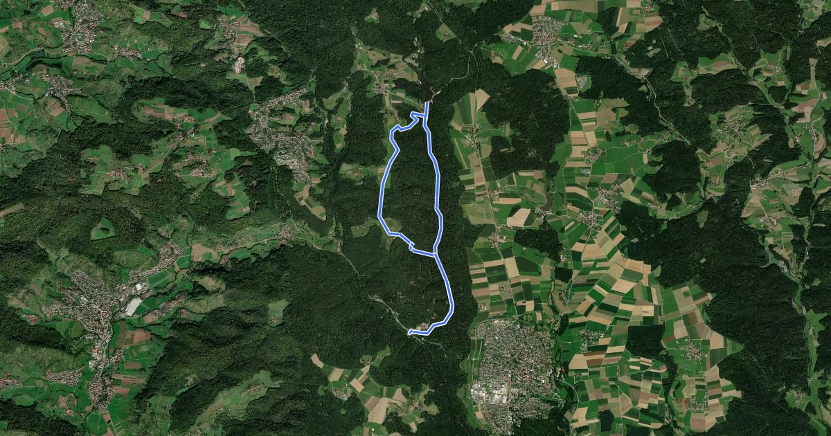 Маршрут Zum Ebnisee на спутниковом снимке