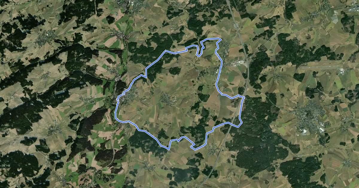 Маршрут Zum Hohen Stein OS 23 на спутниковом снимке