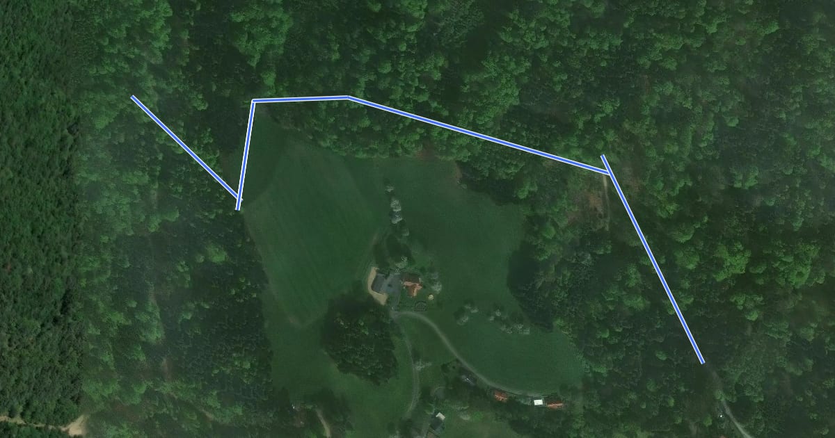 Маршрут Zustieg Klettergarten на спутниковом снимке
