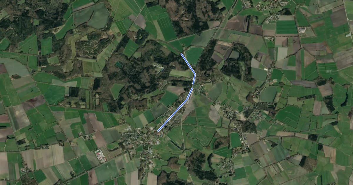 Маршрут Zuweg Basdahl - Nordpfad Hölzerbruch-Malse на спутниковом снимке