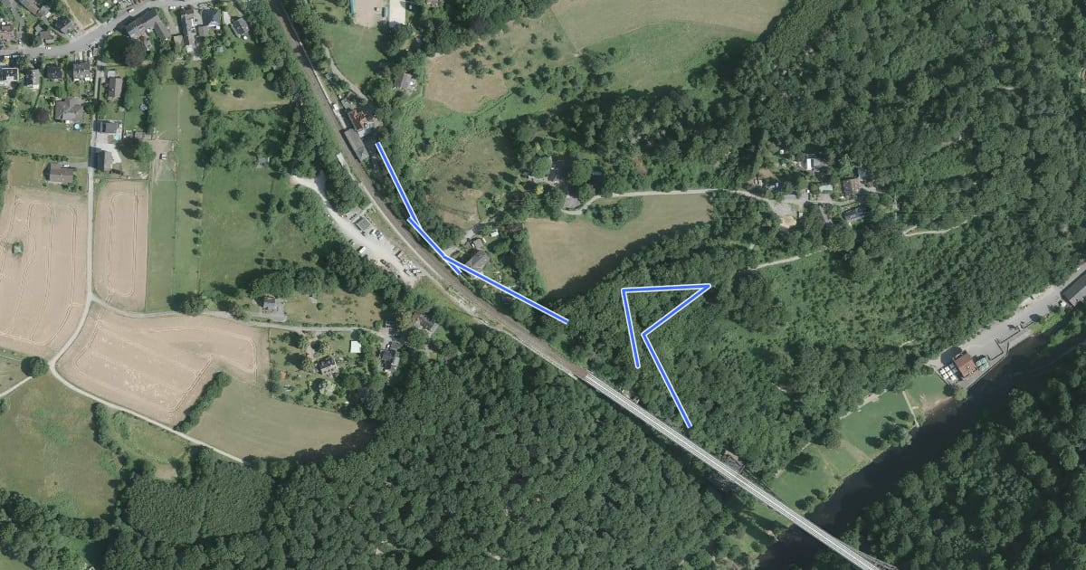 Маршрут Zuweg Erlebnisweg Wupper: Schaberg - Müngsten на спутниковом снимке