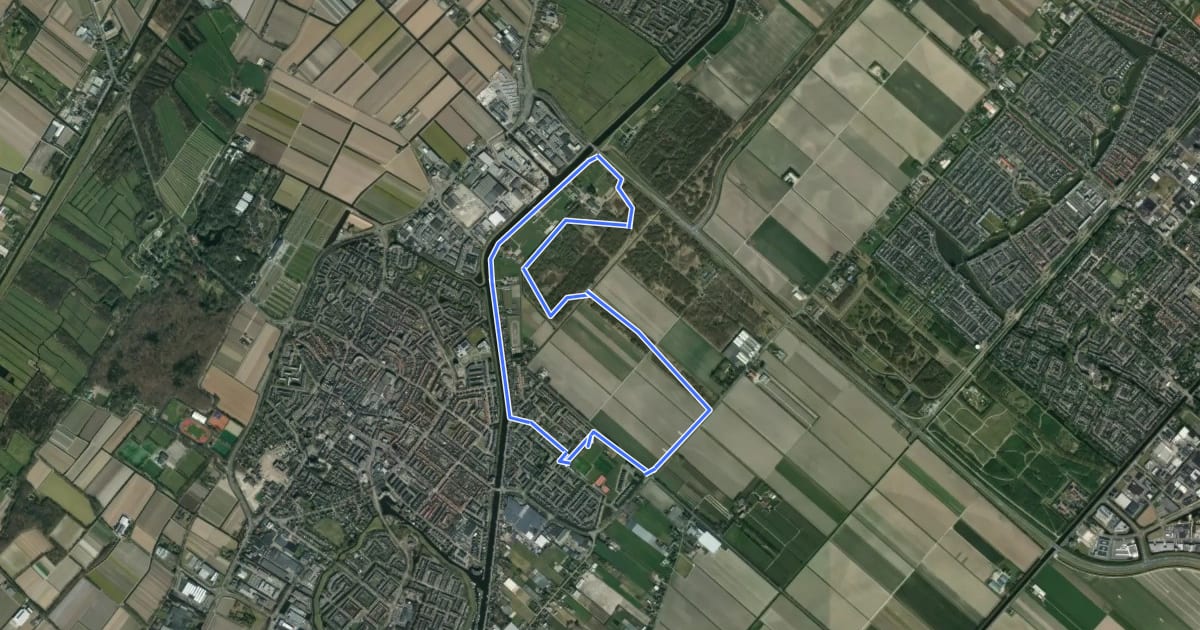 Маршрут Zwaansbroekroute на спутниковом снимке