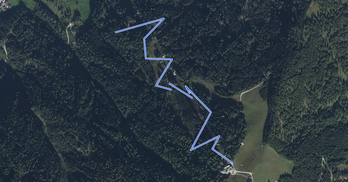 Маршрут Zwei Zweier Trail на спутниковом снимке