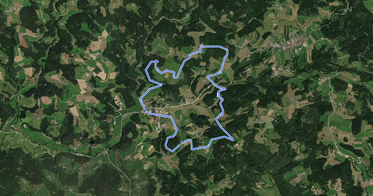 Маршрут Zweibergweg на спутниковом снимке